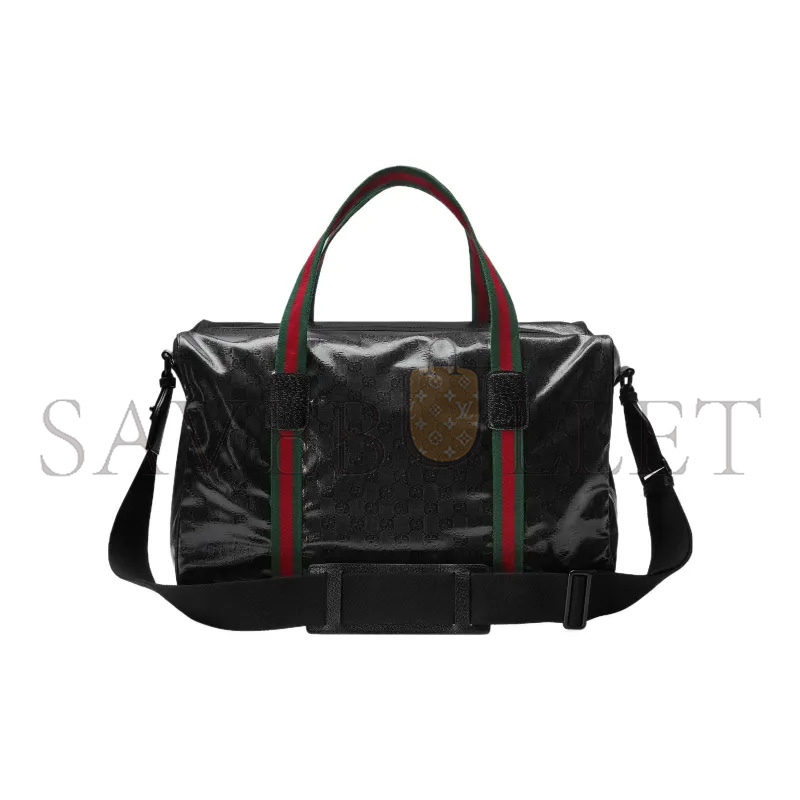 GUCCI MEDIUM DUFFLE BAG WITH WEB 758664 (45.5*29*27cm)